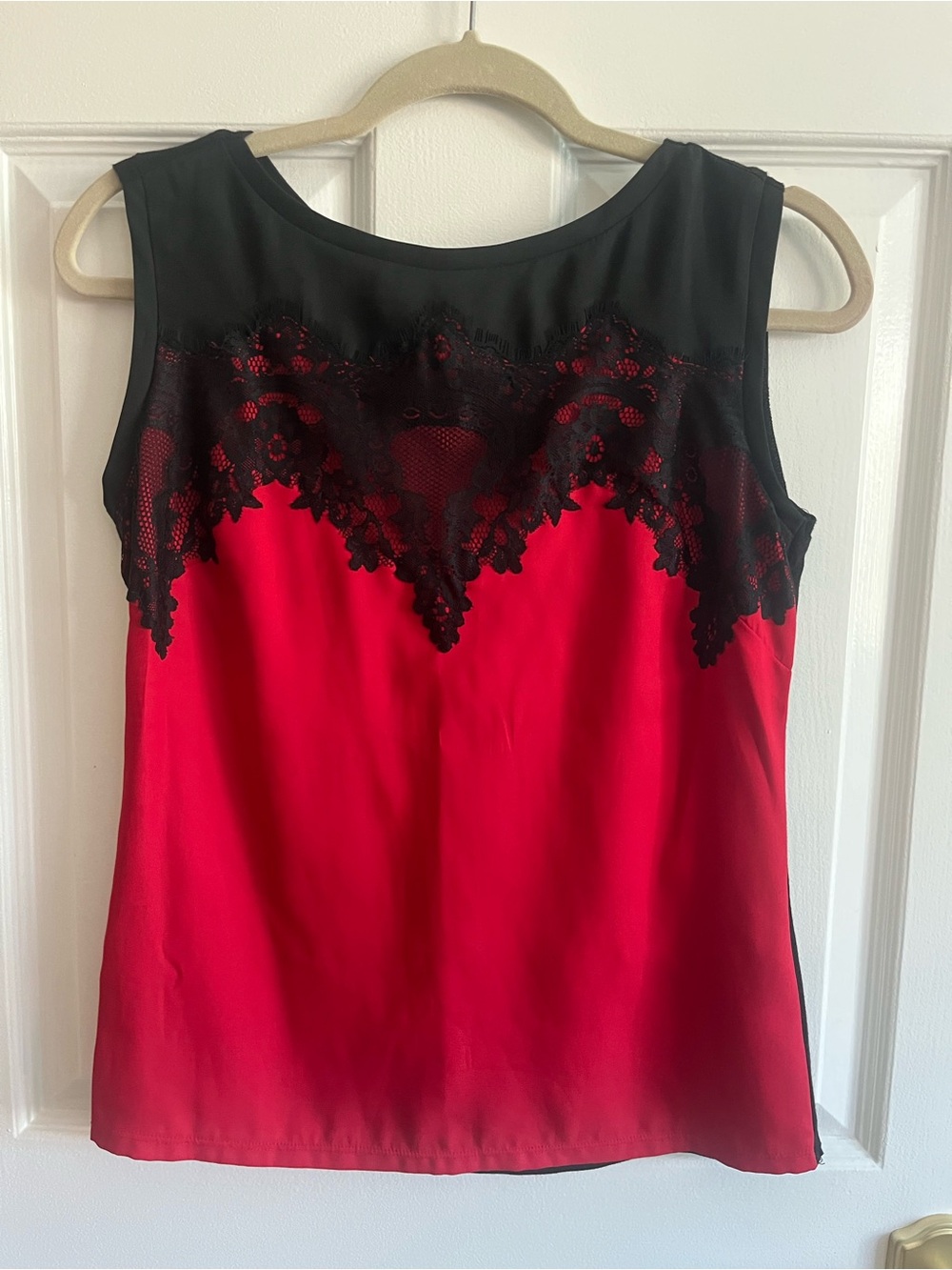 Worthington Black Petite Top with Gold Logo Tag